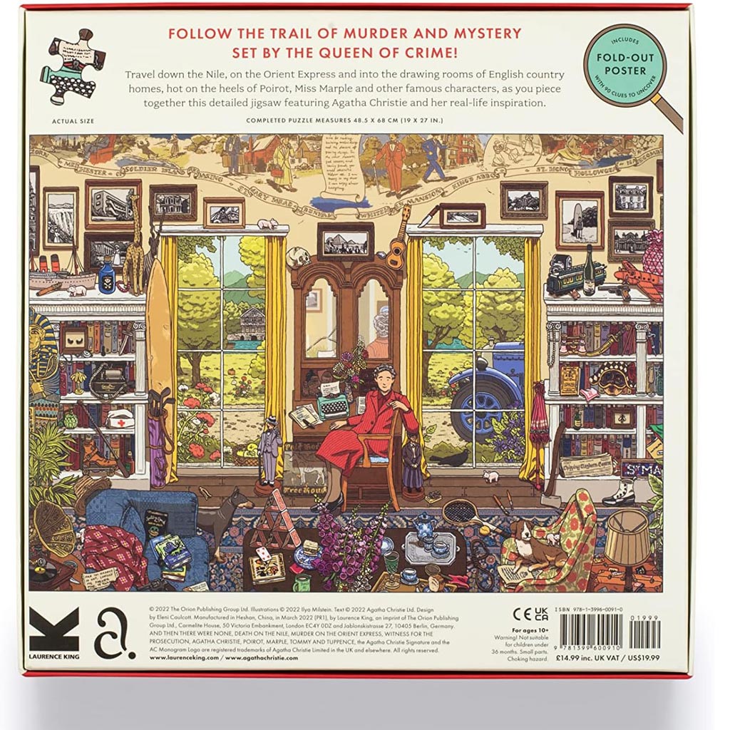 The World of Agatha Christie 1000-piece Jigsaw Puzzle