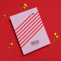 Agatha Christie 'Theories and Plots' A5 Notepad - Hercule Poirot Edition (Pink & Red)