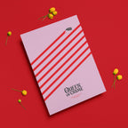 Agatha Christie 'Theories and Plots' A5 Notepad - Hercule Poirot Edition (Pink & Red)