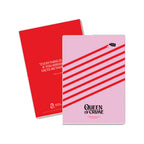 Agatha Christie 'Theories and Plots' A5 Notepad - Hercule Poirot Edition (Pink & Red)
