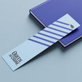 Agatha Christie 'Queen of Crime' Bookmark - Hercule Poirot Quote (Blue)