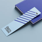 Agatha Christie 'Queen of Crime' Bookmark - Hercule Poirot Quote (Blue)