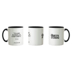 Agatha Christie 'Tea and Scandal at Four-Thirty' Mug - Ceramic (Black & White)