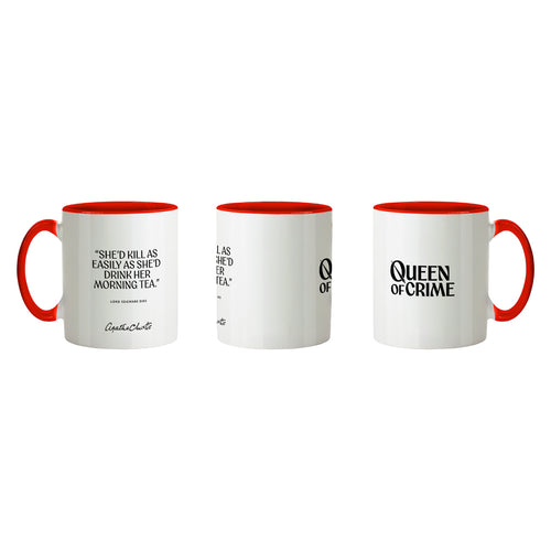Agatha Christie 'Morning Tea' Mug - Ceramic (Danger Red)