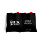 Agatha Christie 'Crime is Terribly Revealing' Tote Bag - 100% Cotton