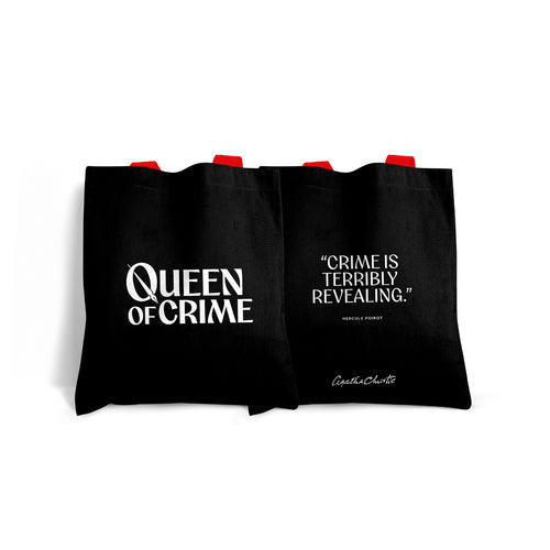 Agatha Christie 'Crime is Terribly Revealing' Tote Bag - 100% Cotton