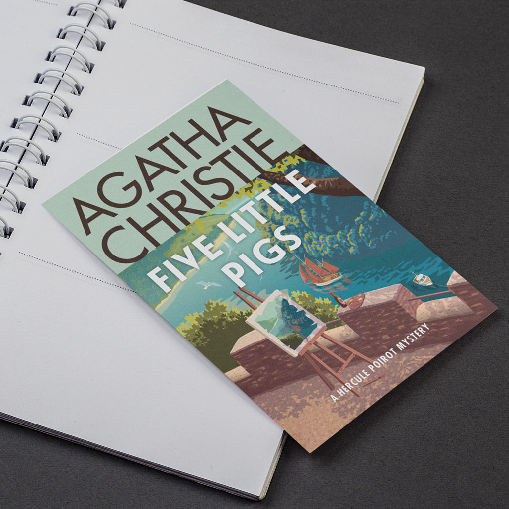 Agatha Christie Postcard Pack of 10 Covers - Art by Stephen Millership