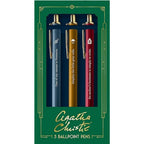 Chronicle Books Agatha Christie Pen Set – 3 Ballpoint Pens