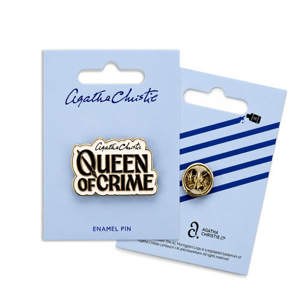 Agatha Christie 'Queen of Crime' Enamel Pin