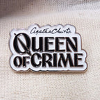 Agatha Christie 'Queen of Crime' Enamel Pin